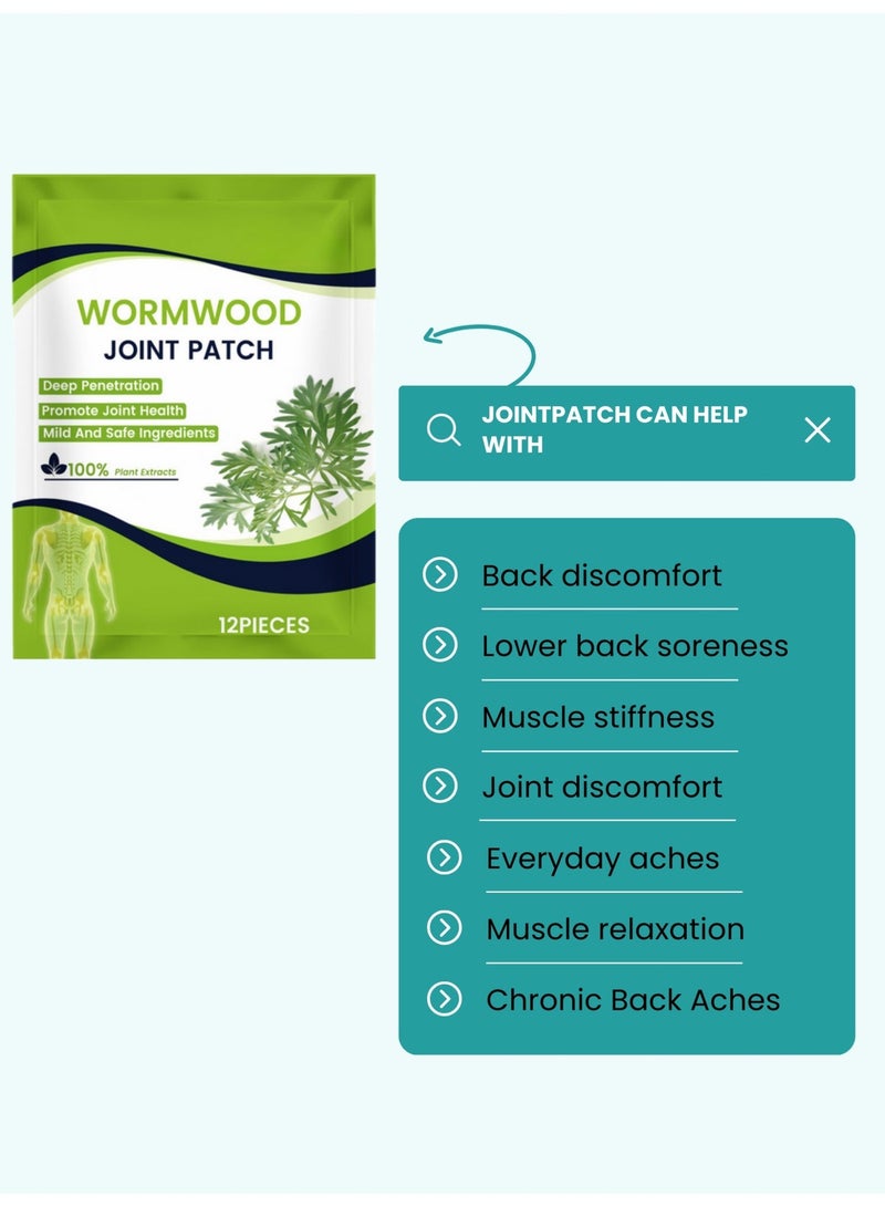 AL ARAS Natural Pain Relief Patch for Body Joints | Herbal Comfort Patch for Back, Knee, Shoulder & Muscle Support | Easy Apply, Skin-Friendly (3 Pack of 12 patches) - Image 3